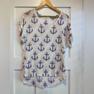 Love J Anchor Print Tee